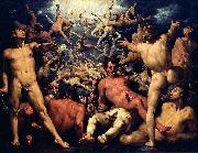 CORNELIS VAN HAARLEM The fall of Lucifer. china oil painting artist